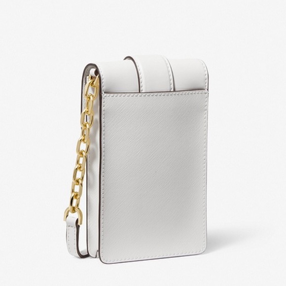 MICHAEL KORS CARMEN SMALL FAUX LEATHER PHONE CROSSBODY BAG - Picture 2 of 16